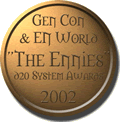Karanblade d20 was nominated for Best Fan Campaign Site at Ennies2002